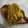 chunky mustard - beani na zime czapka beanie