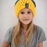 czapki dla dziewczynki ✔ informacje ogólne: trójkolorowa triquensik jest ręcznie zimowa dziecięca
