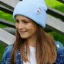 Sweet Blue dla dziecka logo kolor - ciepła czapka kids beanie