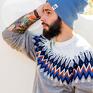 czapki: czapa dwustronna logo kolorowe galaxy blue - błękit beanie