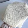 czapki: Ręcznie robiona handmade Tweed 01 Ecru. Inne kolory na zamówienie tweedowa