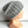 ręcznie robiona beanie mira 100% merino plus wełna czapka welniana