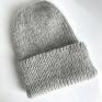 hat ręcznie robiona beanie aurea 100% baby merino czapka