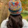 turkusowe czapki czapka wełniana handmade explorer górski