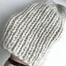 czapka zimowa ręcznie robiona damska sasha alpaka z bawełną 03 jesienna