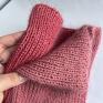 handmade damska aurea 100% baby merino plus moher i jedwab 46/32 herbaciany czapka z jedwabiem