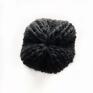 Gangsta knit pomysł na upominek święta wełniana czapka czarna lily long 100% wełna handmade prezent