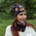 Czapka w robaczki bawełna