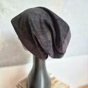 Czapka czarna uniwersalna Smerfetka na podszewce szyta ręcznie świetna na codzienne