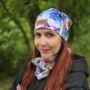 Bawełniana czapka w koty