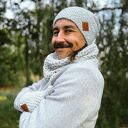 Męska czapka MERINO Explorer “Wybielony szary”