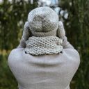 Męska czapka MERINO Explorer “Wybielony szary”