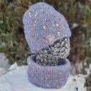 Zimowy komplet szary