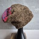 Futrzana czapka baranek Smerfetka na podszewce rozmiar uniwersalny bardzo ciepła, box a1