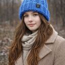 Czapka zimowa robiona na szydełku