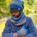 Męska czapka MERINO 50%- Górski potok” ENERGY SHOT