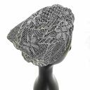 Turban codzienny koronkowy szary obwód uniwersalny, zwraca uwagę, polecane duszom