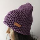 Wygodna czapka beanie z wełny merino handmade