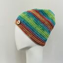 Kolorowa czapka całoroczna przejściowa cienka all season S/M