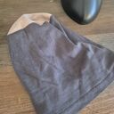 Czapka Smerfetka na podszewce uniwersalna w odcieniach szarości i brązu Wiosenna polecam boks P1