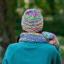 Czapka MERINO 100% Hope “Cukierki” podszewka BAWEŁNA