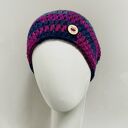 Kolorowa gruba czapka smerf ręcznie robiona