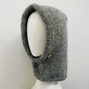 Ręcznie robiona balaclava miękki kapturokomin czapka z alpaką