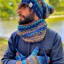 Męska czapka MERINO 50%- Górski potok” ENERGY SHOT