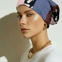 czapka wiosenna patchworkowa