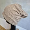 Czapka beżowa spokojna dzianina wełniana na podszewce rozmiar uniwersalny, box