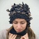 Unikatowa czapka ZŁOTKO, ręcznie wytkana na krośnie