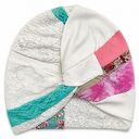 Turban boho patchworkowy - miękkie i oryginalne nakrycie głowy