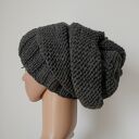 Grafitowa czapa czapka