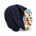 Granatowa czapka smerfetka handmade na podszewce