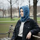 Ciepła balaclava oversize kominiarka kaptur zamiast czapki z wełną