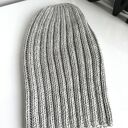 Czapka zimowa HELLI z 100% Baby Merino - jasny szary