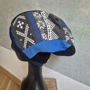 Czapka norweski wzorek smerfetka na podszewce, dobra na codzienne noszenie