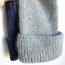 Ręcznie robiona wywijana czapka beanie AUREA - baby merino, moher i jedwab