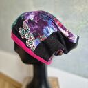 Czapka na podszewce kolorowa patchworkowa rękodzieło świetna na codzienne noszenie