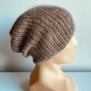 Czapka damska AUREA - baby merino plus moher i jedwab (beż)
