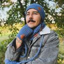 Męska czapka MERINO Explorer “Ciemny niebieski”