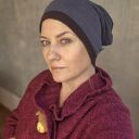 Czapka szara damska na podszewce uniwersalna dobra na codzienne noszenie Box Z1