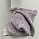 Ręcznie robiona balaclava kapturokomin czapka bawełna i alpaka