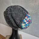 Czapka szara Smerfetka codzienna materiał rozciągliwy miękki czapka świetna na codzienne noszenie b