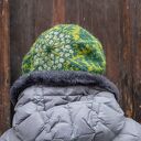 Czapka beret wełniana "Głogowa zieleń"