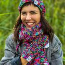 Rękawiczki MERINO 34% 'Czarne kolorki'