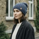 Czapka całoroczna przejściowa cienka bawełna s/m unisex jeans