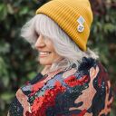 Czapka beanie z bawełny logo kolorowe “Miodowa musztarda”