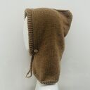Balaclava oversize kominiarka kaptur zamiast czapki z merino camel