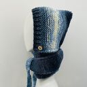 Balaclava kominiarka kapturoszal zamiast czapki handmade 53 -55 cm